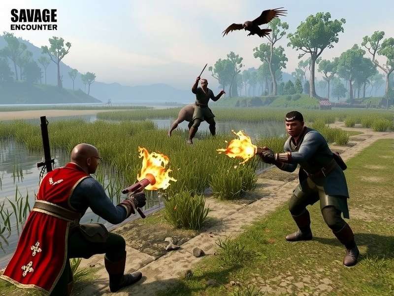 Combat in Savage Encounter Marsh Mayhem